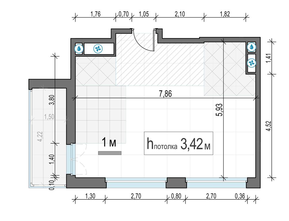 1-BD Apartment Sale, 47.3 sq. m. at Foriver, Simonovskaya Embankment, 3к1, Moscow, Russia #2 1-BD Apartment Sale, 47.3 sq. m. at Foriver, Simonovskaya Embankment, 3к1, Moscow, Russia #2