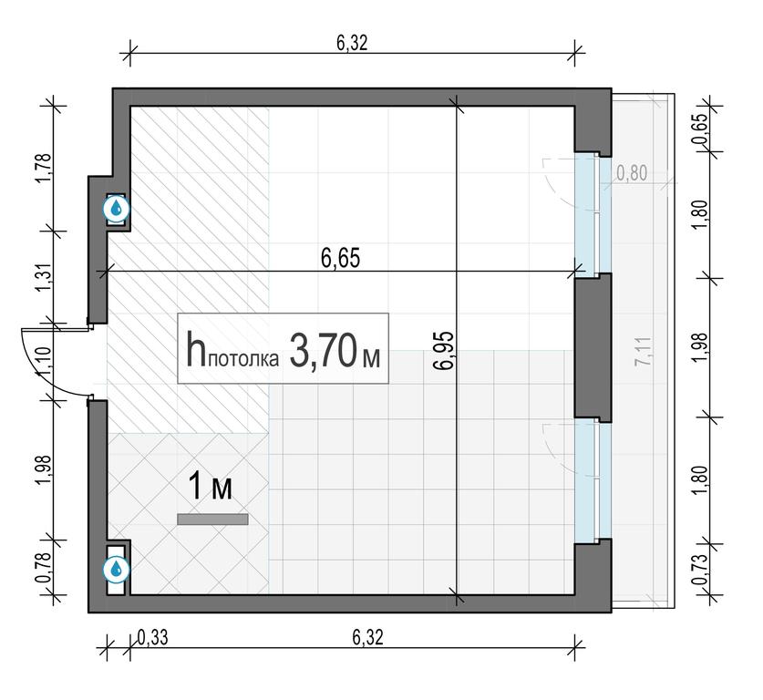1-BD Apartment Sale, 45.8平方米 at Foriver, Simonovskaya Embankment, 3к1, Moscow, Russia #2 1-BD Apartment Sale, 45.8平方米 at Foriver, Simonovskaya Embankment, 3к1, Moscow, Russia #2
