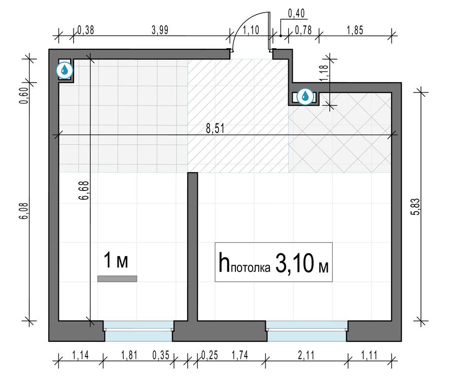 1-BD Apartment Sale, 52.1 sq. m. at Foriver, Simonovskaya Embankment, 3к1, Moscow, Russia #2 1-BD Apartment Sale, 52.1 sq. m. at Foriver, Simonovskaya Embankment, 3к1, Moscow, Russia #2