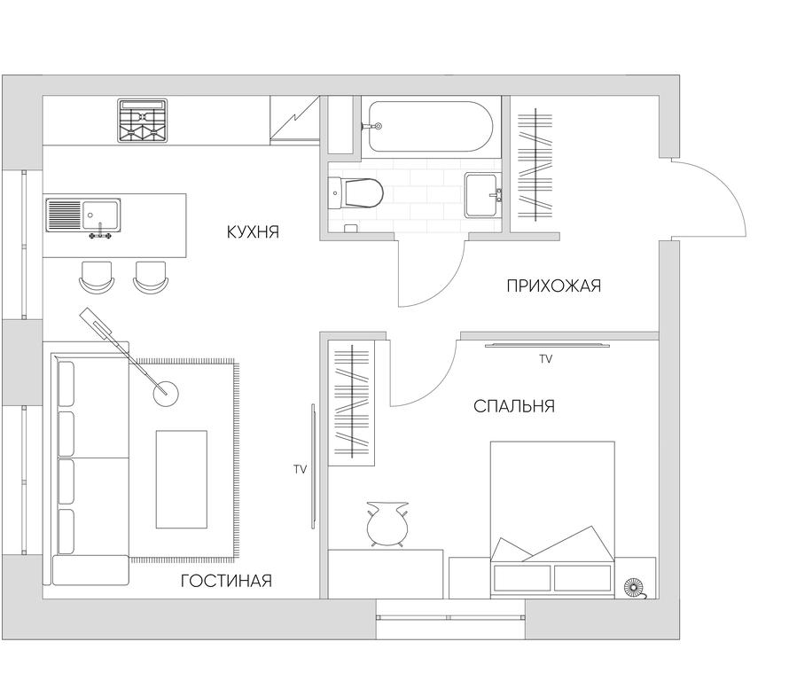 1-BD Apartment Sale, 43.7平方米 at Nice Loft, Avtomobilny Drive, 4, Moscow, Russia #1 1-BD Apartment Sale, 43.7平方米 at Nice Loft, Avtomobilny Drive, 4, Moscow, Russia #1