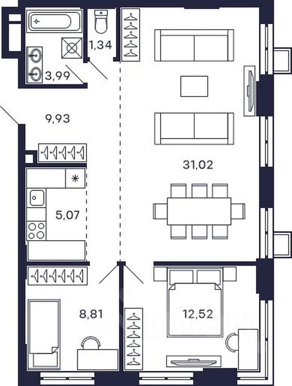 1-BD Apartment Sale, 72.68 sq. m. at Tetris, Zheleznodorozhny pereulok, Krasnogorsk, Moscow Region, Russia #1 1-BD Apartment Sale, 72.68 sq. m. at Tetris, Zheleznodorozhny pereulok, Krasnogorsk, Moscow Region, Russia #1