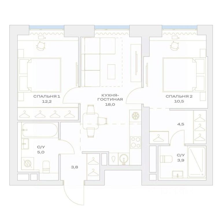 Продажа 2-комн. квартиры, 57,9 м² в ЖК «Детали», жилой комплекс Детали, посёлок Марьино, поселение Филимонковское, Москва, Россия #1 Продажа 2-комн. квартиры, 57,9 м² в ЖК «Детали», жилой комплекс Детали, посёлок Марьино, поселение Филимонковское, Москва, Россия #1