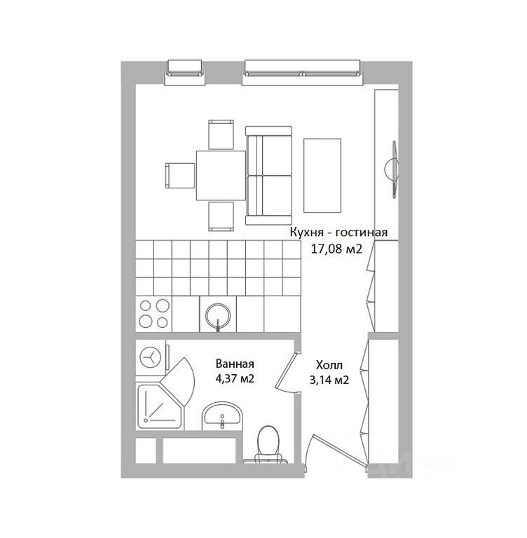 Apartment Sale, 24.6平方米 at po ul. Sukromka, Sukromka Street, Mytischi, Moscow Region, Russia #1 Apartment Sale, 24.6平方米 at po ul. Sukromka, Sukromka Street, Mytischi, Moscow Region, Russia #1