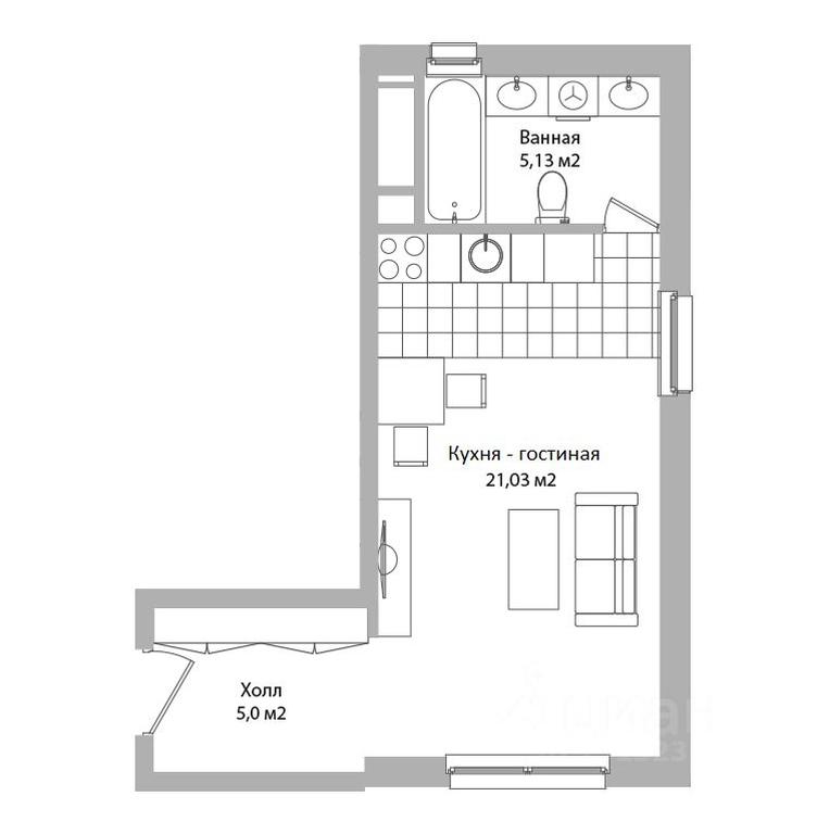 Apartment Sale, 31.2平方米 at po ul. Sukromka, Sukromka Street, Mytischi, Moscow Region, Russia #1 Apartment Sale, 31.2平方米 at po ul. Sukromka, Sukromka Street, Mytischi, Moscow Region, Russia #1
