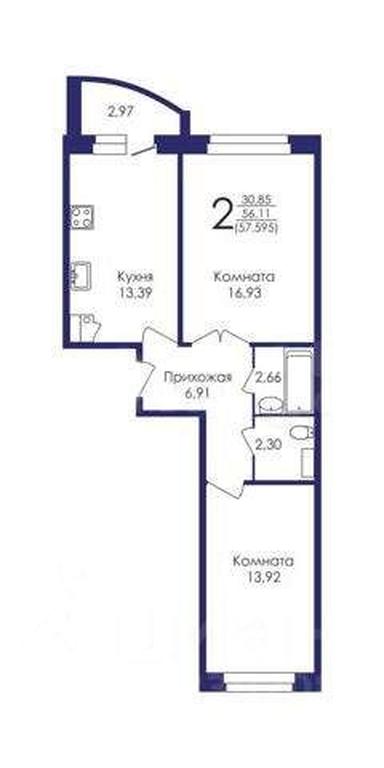 1-BD Apartment Sale, 57.6 sq. m. at Moy gorod, ulitsa Ukhtomskogo, Elektrogorsk, Pavlovo-Posadskiy Urban District, Moscow Region, Russia #1 1-BD Apartment Sale, 57.6 sq. m. at Moy gorod, ulitsa Ukhtomskogo, Elektrogorsk, Pavlovo-Posadskiy Urban District, Moscow Region, Russia #1