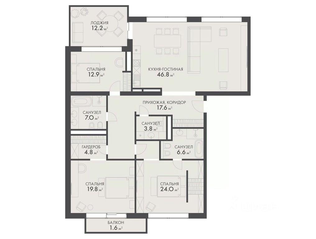 3-BD Apartment Sale, 157.6平方米 at Vnukovo Country Club (Vnukovo Kantri Klab), Lugovaya ulitsa, derevnya Rogozinino, Pervomayskoye Settlement, Moscow, Russia #1 3-BD Apartment Sale, 157.6平方米 at Vnukovo Country Club (Vnukovo Kantri Klab), Lugovaya ulitsa, derevnya Rogozinino, Pervomayskoye Settlement, Moscow, Russia #1