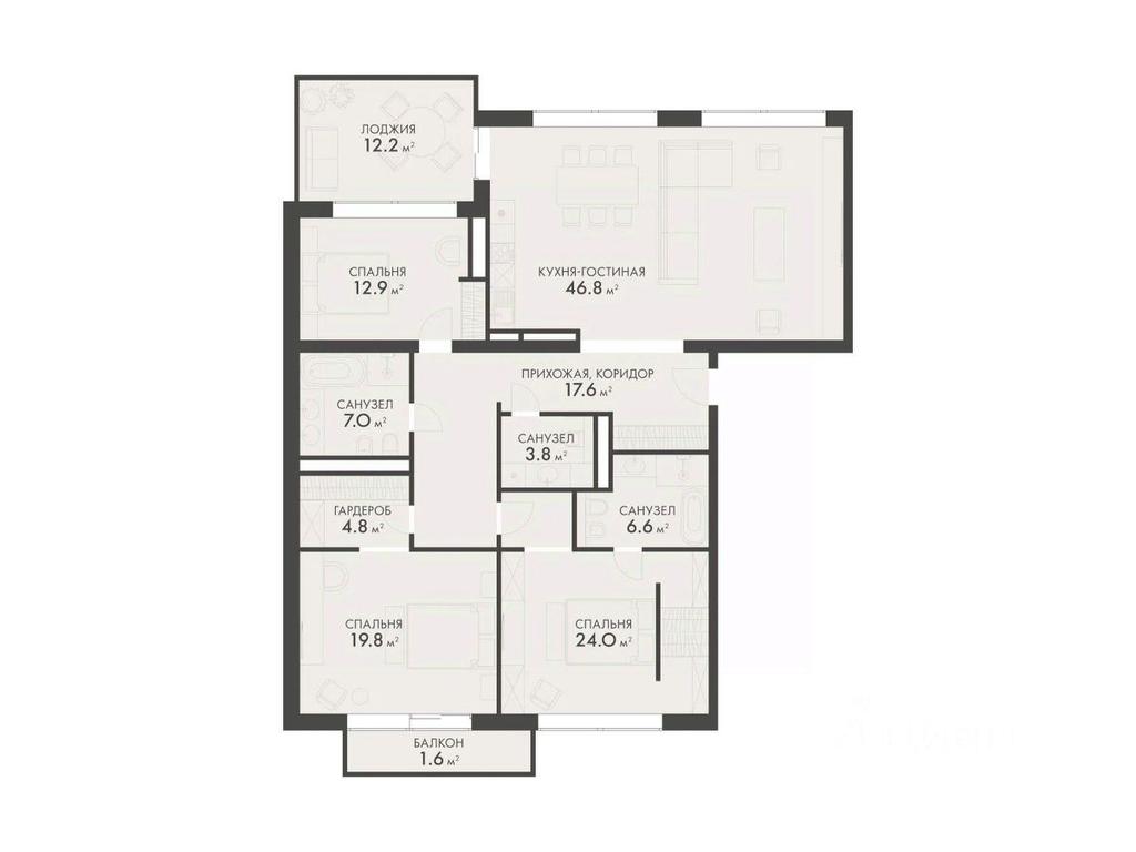 3-BD Apartment Sale, 159.2平方米 at Vnukovo Country Club (Vnukovo Kantri Klab), Lugovaya ulitsa, derevnya Rogozinino, Pervomayskoye Settlement, Moscow, Russia #1 3-BD Apartment Sale, 159.2平方米 at Vnukovo Country Club (Vnukovo Kantri Klab), Lugovaya ulitsa, derevnya Rogozinino, Pervomayskoye Settlement, Moscow, Russia #1