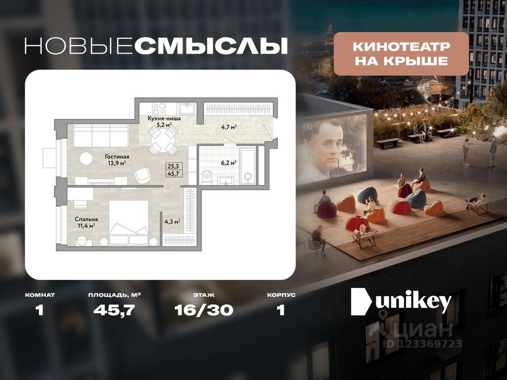 Apartment Sale, 45.7 sq. m. at Novye Smysly, ulitsa Aleksandry Monakhovoy, Settlement of Kommunarka, Novomoskovskiy Administrative Okrug, Moscow, Russia #1 Apartment Sale, 45.7 sq. m. at Novye Smysly, ulitsa Aleksandry Monakhovoy, Settlement of Kommunarka, Novomoskovskiy Administrative Okrug, Moscow, Russia #1