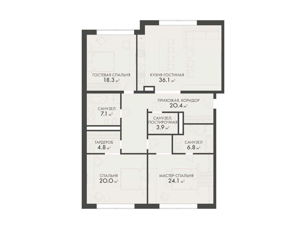 3-BD Apartment Sale, 141.4平方米 at Vnukovo Country Club (Vnukovo Kantri Klab), Lugovaya ulitsa, derevnya Rogozinino, Pervomayskoye Settlement, Moscow, Russia #1 3-BD Apartment Sale, 141.4平方米 at Vnukovo Country Club (Vnukovo Kantri Klab), Lugovaya ulitsa, derevnya Rogozinino, Pervomayskoye Settlement, Moscow, Russia #1
