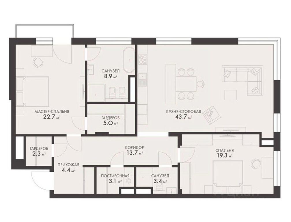 2-BD Apartment Sale, 128.7平方米 at Vnukovo Country Club (Vnukovo Kantri Klab), Lugovaya ulitsa, derevnya Rogozinino, Pervomayskoye Settlement, Moscow, Russia #1 2-BD Apartment Sale, 128.7平方米 at Vnukovo Country Club (Vnukovo Kantri Klab), Lugovaya ulitsa, derevnya Rogozinino, Pervomayskoye Settlement, Moscow, Russia #1