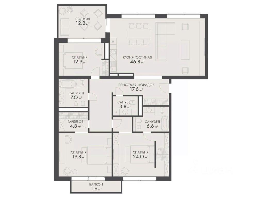 3-BD Apartment Sale, 157.6平方米 at Vnukovo Country Club (Vnukovo Kantri Klab), Lugovaya ulitsa, derevnya Rogozinino, Pervomayskoye Settlement, Moscow, Russia #1 3-BD Apartment Sale, 157.6平方米 at Vnukovo Country Club (Vnukovo Kantri Klab), Lugovaya ulitsa, derevnya Rogozinino, Pervomayskoye Settlement, Moscow, Russia #1