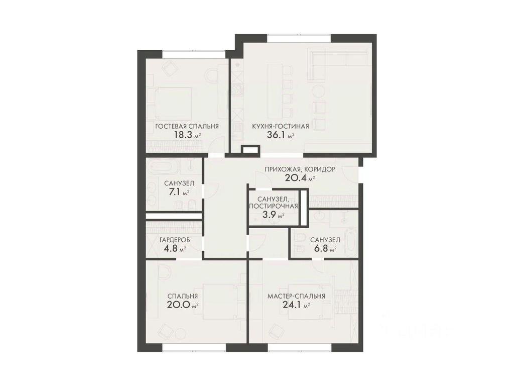 3-BD Apartment Sale, 141.4平方米 at Vnukovo Country Club (Vnukovo Kantri Klab), Lugovaya ulitsa, derevnya Rogozinino, Pervomayskoye Settlement, Moscow, Russia #1 3-BD Apartment Sale, 141.4平方米 at Vnukovo Country Club (Vnukovo Kantri Klab), Lugovaya ulitsa, derevnya Rogozinino, Pervomayskoye Settlement, Moscow, Russia #1