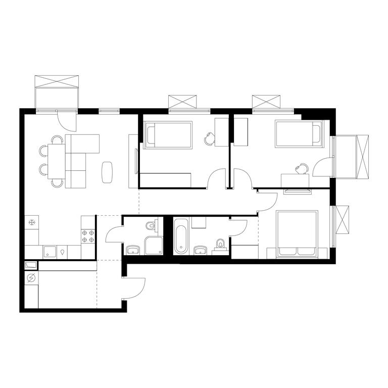 3-BD Apartment Sale, 86.1 sq. m. at Nikolskie Luga, Varshavskoye Highway, вл266с1, Moscow, Russia #1 3-BD Apartment Sale, 86.1 sq. m. at Nikolskie Luga, Varshavskoye Highway, вл266с1, Moscow, Russia #1
