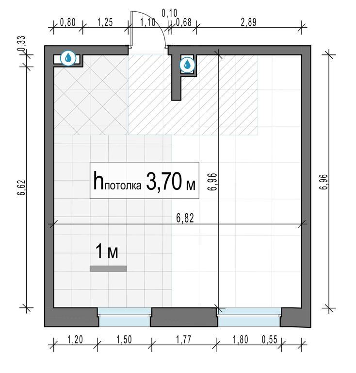 1-BD Apartment Sale, 45.5平方米 at Foriver, Simonovskaya Embankment, 3к1, Moscow, Russia #2