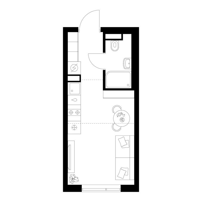 Apartment Sale, 20.6 sq. m. at Buninskaja naberezhnaja, ZhK Buninskaya Naberezhnaya, Moscow, Russia #1 Apartment Sale, 20.6 sq. m. at Buninskaja naberezhnaja, ZhK Buninskaya Naberezhnaya, Moscow, Russia #1