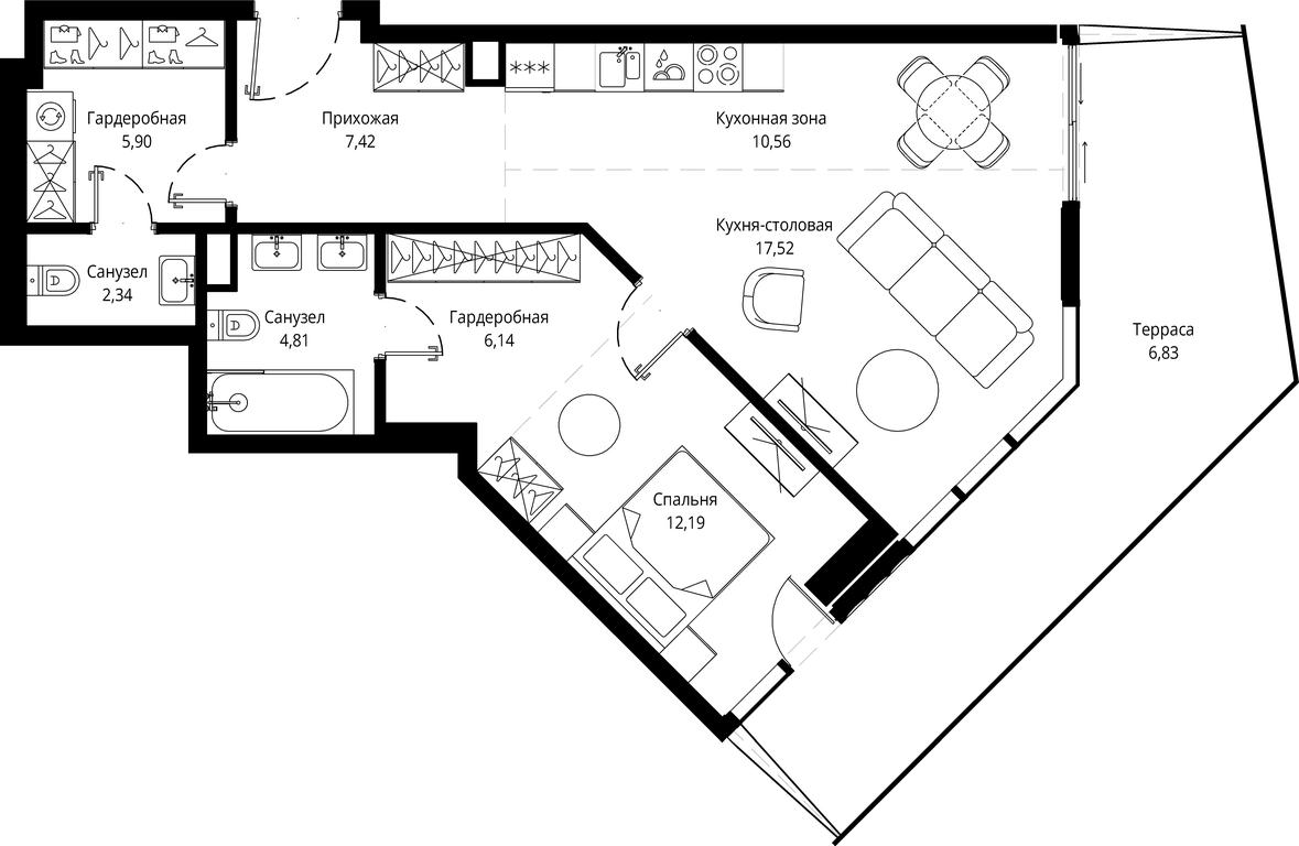 1-BD Apartment Sale, 75.01 sq. m. at Jois, 3rd Silikatny Drive, 10, Moscow, Russia #1 1-BD Apartment Sale, 75.01 sq. m. at Jois, 3rd Silikatny Drive, 10, Moscow, Russia #1