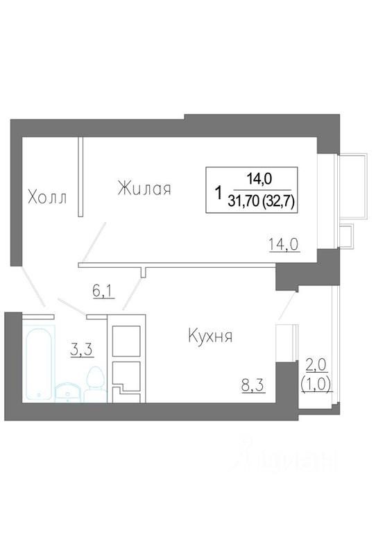 Apartment Sale, 33.3 sq. m. at Novoe Zamitino, Sadovaya ulitsa, derevnya Saburovo, Krasnogorsk Urban District, Moscow Region, Russia #1 Apartment Sale, 33.3 sq. m. at Novoe Zamitino, Sadovaya ulitsa, derevnya Saburovo, Krasnogorsk Urban District, Moscow Region, Russia #1