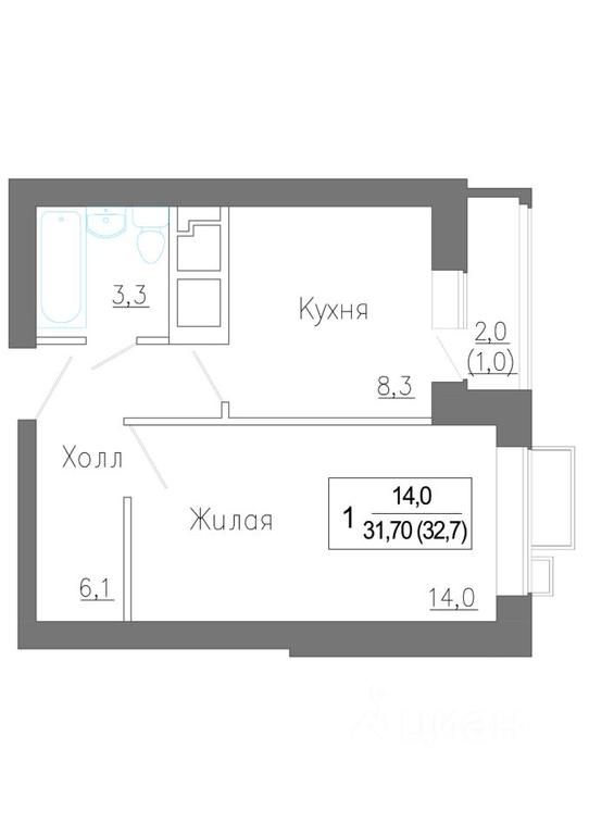 Apartment Sale, 33.4平方米 at Novoe Zamitino, Sadovaya ulitsa, derevnya Saburovo, Krasnogorsk Urban District, Moscow Region, Russia #1 Apartment Sale, 33.4平方米 at Novoe Zamitino, Sadovaya ulitsa, derevnya Saburovo, Krasnogorsk Urban District, Moscow Region, Russia #1