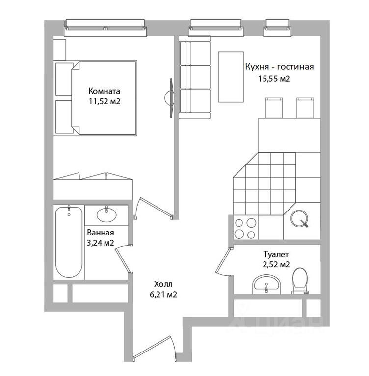 1-BD Apartment Sale, 39平方米 at po ul. Sukromka, Sukromka Street, Mytischi, Moscow Region, Russia #1 1-BD Apartment Sale, 39平方米 at po ul. Sukromka, Sukromka Street, Mytischi, Moscow Region, Russia #1