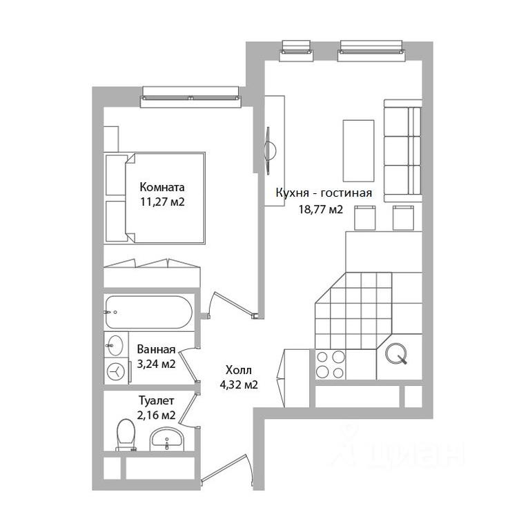 1-BD Apartment Sale, 39.8平方米 at po ul. Sukromka, Sukromka Street, Mytischi, Moscow Region, Russia #1 1-BD Apartment Sale, 39.8平方米 at po ul. Sukromka, Sukromka Street, Mytischi, Moscow Region, Russia #1