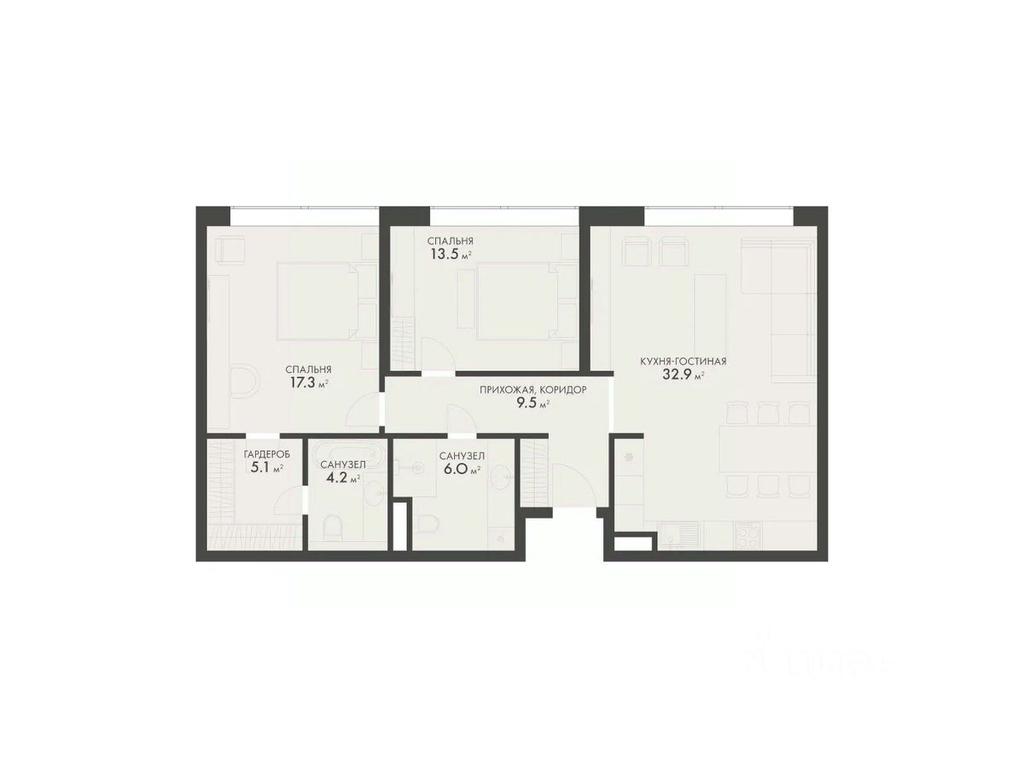 2-BD Apartment Sale, 87.4平方米 at Vnukovo Country Club (Vnukovo Kantri Klab), Lugovaya ulitsa, derevnya Rogozinino, Pervomayskoye Settlement, Moscow, Russia #1 2-BD Apartment Sale, 87.4平方米 at Vnukovo Country Club (Vnukovo Kantri Klab), Lugovaya ulitsa, derevnya Rogozinino, Pervomayskoye Settlement, Moscow, Russia #1