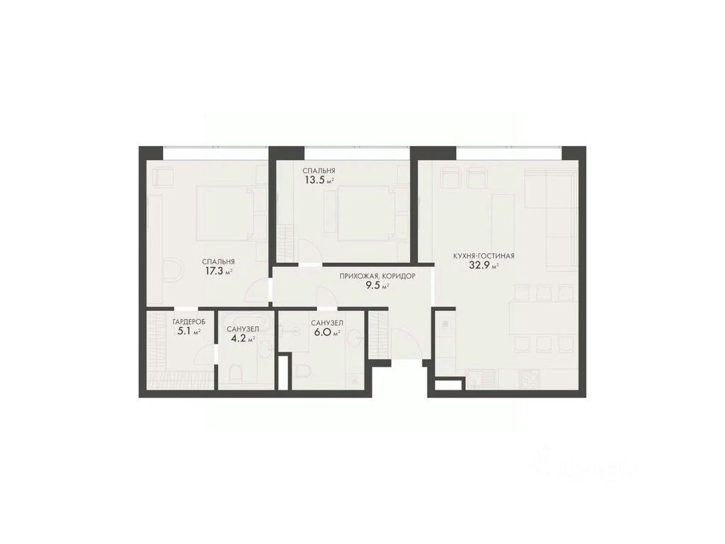2-BD Apartment Sale, 87.4平方米 at Vnukovo Country Club (Vnukovo Kantri Klab), Lugovaya ulitsa, derevnya Rogozinino, Pervomayskoye Settlement, Moscow, Russia #1 2-BD Apartment Sale, 87.4平方米 at Vnukovo Country Club (Vnukovo Kantri Klab), Lugovaya ulitsa, derevnya Rogozinino, Pervomayskoye Settlement, Moscow, Russia #1