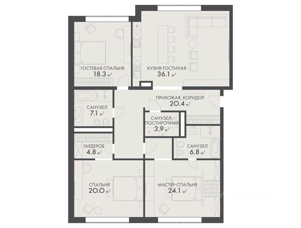 3-BD Apartment Sale, 141.9平方米 at Vnukovo Country Club (Vnukovo Kantri Klab), Lugovaya ulitsa, derevnya Rogozinino, Pervomayskoye Settlement, Moscow, Russia #1 3-BD Apartment Sale, 141.9平方米 at Vnukovo Country Club (Vnukovo Kantri Klab), Lugovaya ulitsa, derevnya Rogozinino, Pervomayskoye Settlement, Moscow, Russia #1