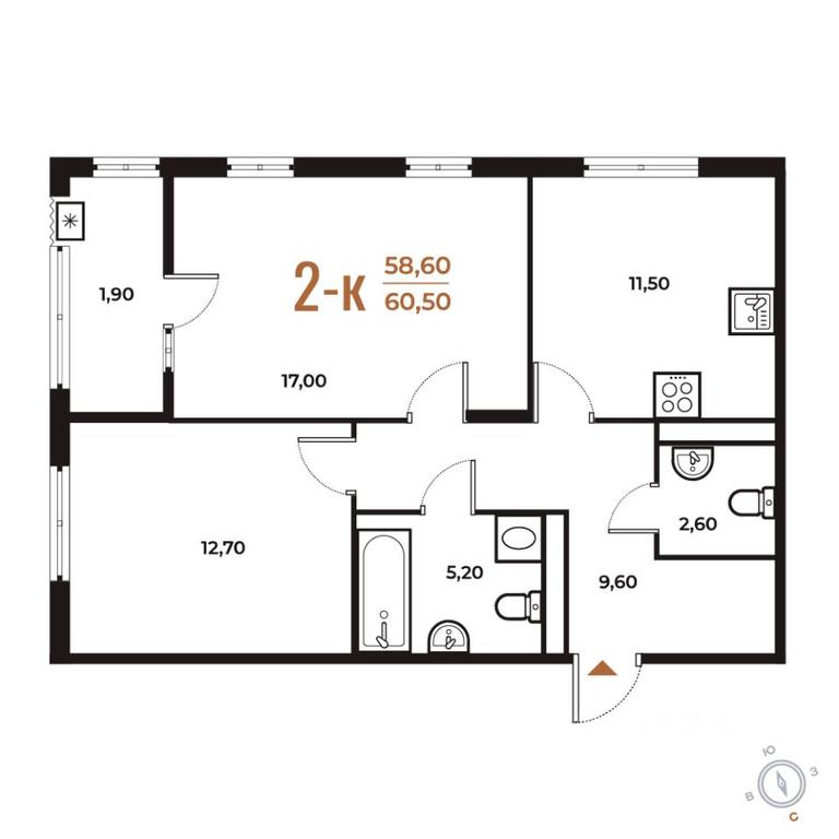 1-BD Apartment Sale, 60.5 sq. m. at Novoe Letovo, Zimyonkovskaya ulitsa, Sosenskoye Settlement, Moscow, Russia #1 1-BD Apartment Sale, 60.5 sq. m. at Novoe Letovo, Zimyonkovskaya ulitsa, Sosenskoye Settlement, Moscow, Russia #1