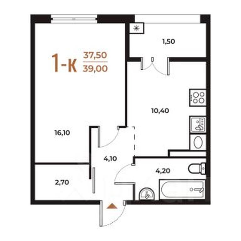 Apartment Sale, 39 sq. m. at Novoe Letovo, Zimyonkovskaya ulitsa, Sosenskoye Settlement, Moscow, Russia #1 Apartment Sale, 39 sq. m. at Novoe Letovo, Zimyonkovskaya ulitsa, Sosenskoye Settlement, Moscow, Russia #1