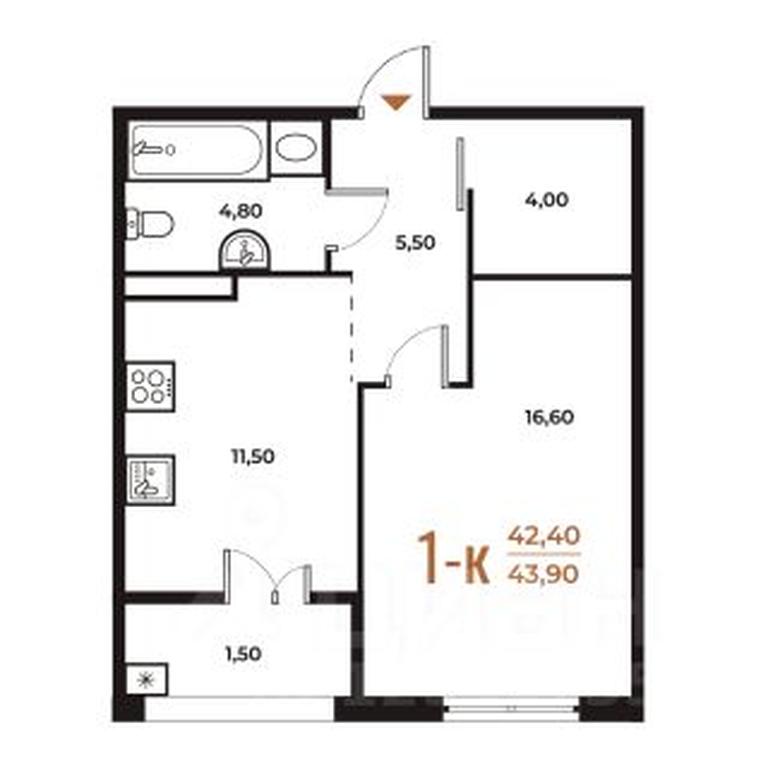 Apartment Sale, 43.9 sq. m. at Novoe Letovo, Zimyonkovskaya ulitsa, Sosenskoye Settlement, Moscow, Russia #1 Apartment Sale, 43.9 sq. m. at Novoe Letovo, Zimyonkovskaya ulitsa, Sosenskoye Settlement, Moscow, Russia #1