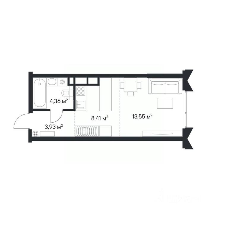 Apartment Sale, 30.39 sq. m. at 1-y Nagatinskiy, Nagatinskaya Street, Moscow, Russia #1 Apartment Sale, 30.39 sq. m. at 1-y Nagatinskiy, Nagatinskaya Street, Moscow, Russia #1