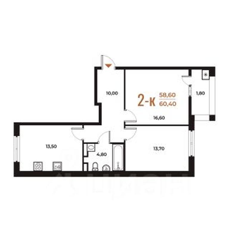 1-BD Apartment Sale, 60.4 sq. m. at Novoe Letovo, Zimyonkovskaya ulitsa, Sosenskoye Settlement, Moscow, Russia #1 1-BD Apartment Sale, 60.4 sq. m. at Novoe Letovo, Zimyonkovskaya ulitsa, Sosenskoye Settlement, Moscow, Russia #1