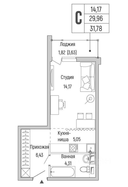 Apartment Sale, 31.78 sq. m. at Бузланово, Krasnogorsk Urban District, Moscow Region, Russia #1 Apartment Sale, 31.78 sq. m. at Бузланово, Krasnogorsk Urban District, Moscow Region, Russia #1