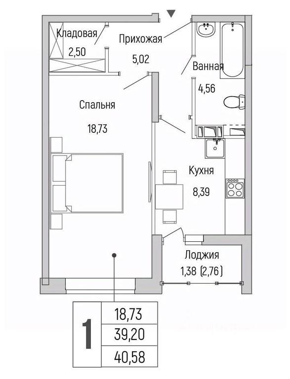 Apartment Sale, 40.58平方米 at Бузланово, Krasnogorsk Urban District, Moscow Region, Russia #1 Apartment Sale, 40.58平方米 at Бузланово, Krasnogorsk Urban District, Moscow Region, Russia #1