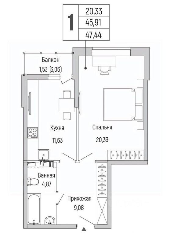 Apartment Sale, 47.44 sq. m. at Бузланово, Krasnogorsk Urban District, Moscow Region, Russia #1 Apartment Sale, 47.44 sq. m. at Бузланово, Krasnogorsk Urban District, Moscow Region, Russia #1