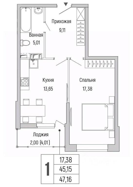 Apartment Sale, 47.16平方米 at Бузланово, Krasnogorsk Urban District, Moscow Region, Russia #1 Apartment Sale, 47.16平方米 at Бузланово, Krasnogorsk Urban District, Moscow Region, Russia #1