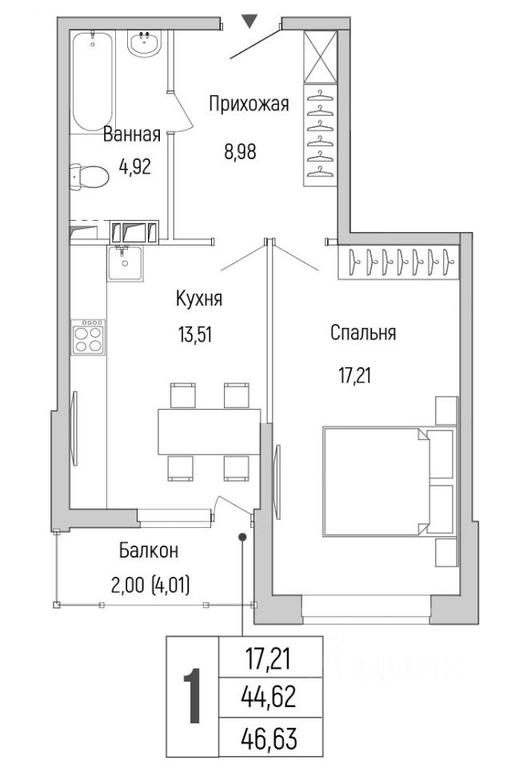 Продажа квартиры, 46,63 м² в КП «Бузланово», городской округ Красногорск, Московская область, Россия #1 Продажа квартиры, 46,63 м² в КП «Бузланово», городской округ Красногорск, Московская область, Россия #1