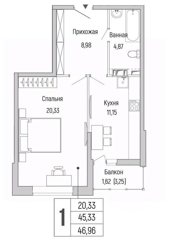 Apartment Sale, 46.96 sq. m. at Бузланово, Krasnogorsk Urban District, Moscow Region, Russia #1 Apartment Sale, 46.96 sq. m. at Бузланово, Krasnogorsk Urban District, Moscow Region, Russia #1
