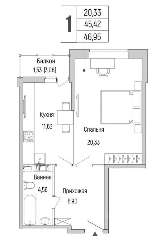 Apartment Sale, 46.95 sq. m. at Бузланово, Krasnogorsk Urban District, Moscow Region, Russia #1 Apartment Sale, 46.95 sq. m. at Бузланово, Krasnogorsk Urban District, Moscow Region, Russia #1