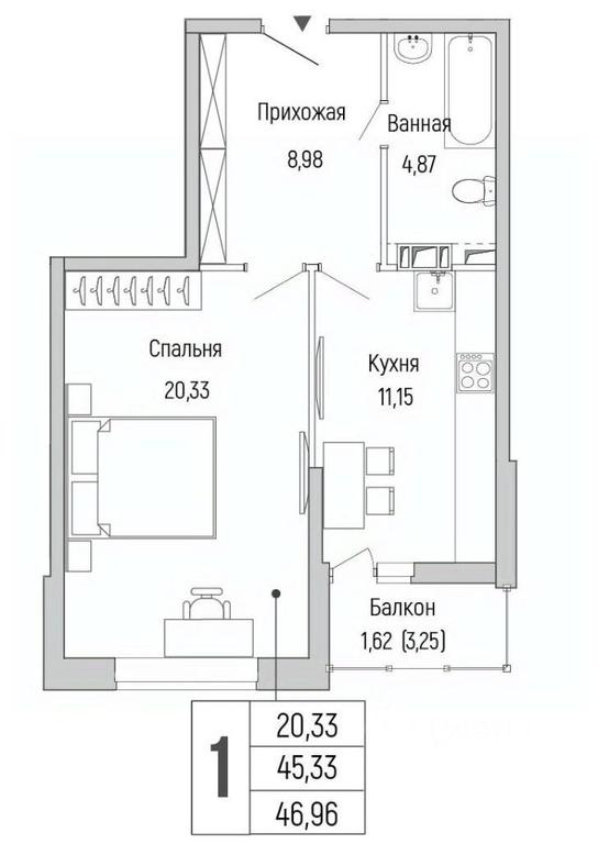 Apartment Sale, 46.96 sq. m. at Бузланово, Krasnogorsk Urban District, Moscow Region, Russia #1 Apartment Sale, 46.96 sq. m. at Бузланово, Krasnogorsk Urban District, Moscow Region, Russia #1