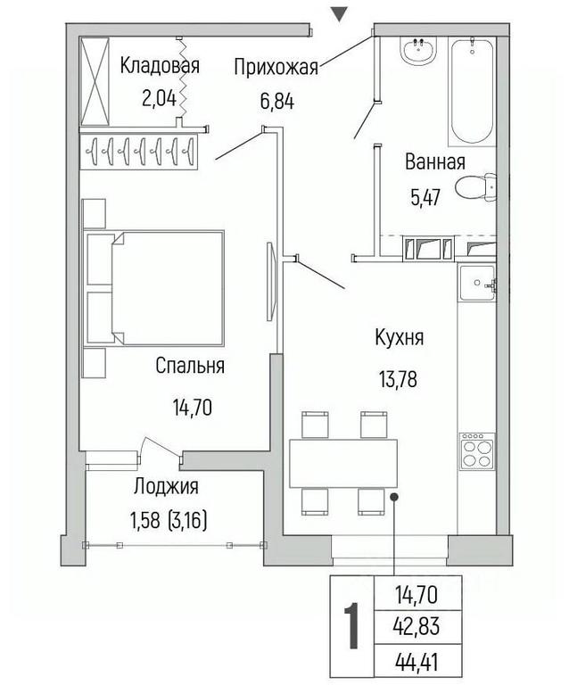 Apartment Sale, 44.41 sq. m. at Бузланово, Krasnogorsk Urban District, Moscow Region, Russia #1 Apartment Sale, 44.41 sq. m. at Бузланово, Krasnogorsk Urban District, Moscow Region, Russia #1