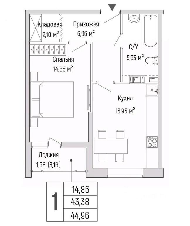 Apartment Sale, 44.96 sq. m. at Бузланово, Krasnogorsk Urban District, Moscow Region, Russia #1 Apartment Sale, 44.96 sq. m. at Бузланово, Krasnogorsk Urban District, Moscow Region, Russia #1