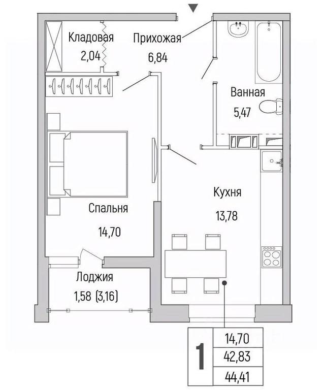 Apartment Sale, 44.41 sq. m. at Бузланово, Krasnogorsk Urban District, Moscow Region, Russia #1 Apartment Sale, 44.41 sq. m. at Бузланово, Krasnogorsk Urban District, Moscow Region, Russia #1
