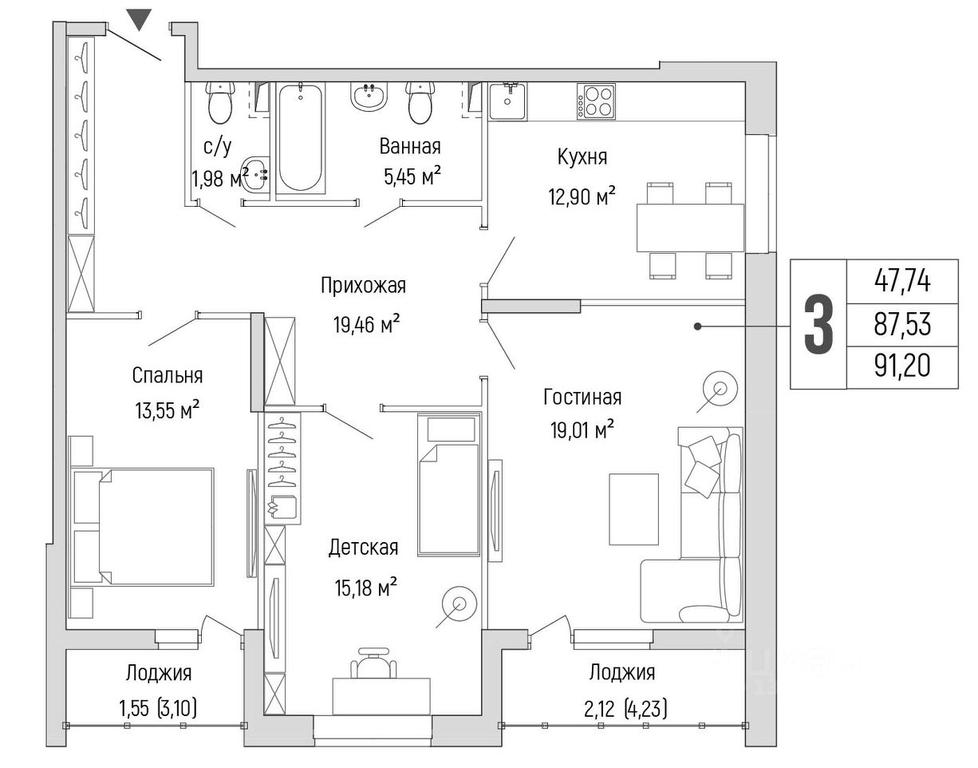 1-BD Apartment Sale, 91.2 sq. m. at Бузланово, Krasnogorsk Urban District, Moscow Region, Russia #1 1-BD Apartment Sale, 91.2 sq. m. at Бузланово, Krasnogorsk Urban District, Moscow Region, Russia #1