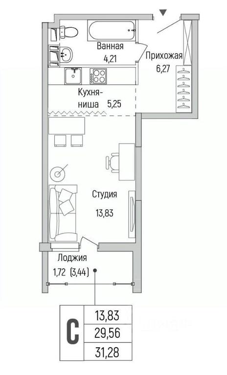 Apartment Sale, 31.28 sq. m. at Бузланово, Krasnogorsk Urban District, Moscow Region, Russia #1 Apartment Sale, 31.28 sq. m. at Бузланово, Krasnogorsk Urban District, Moscow Region, Russia #1