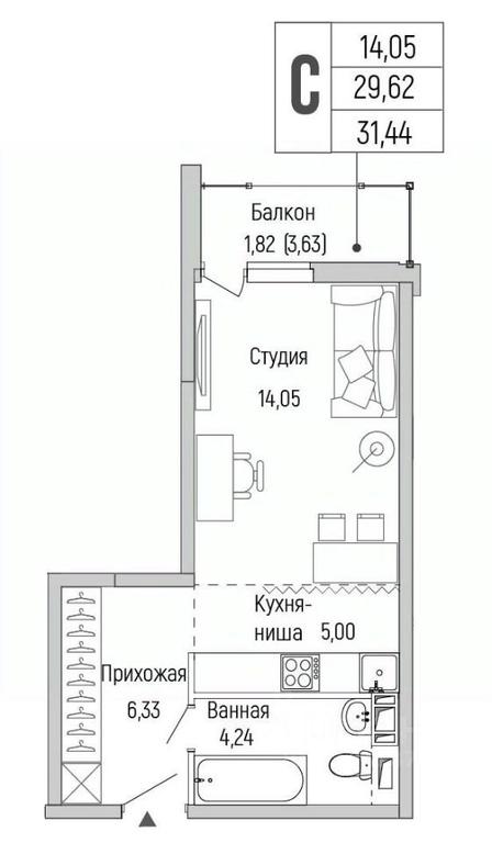 Apartment Sale, 31.44 sq. m. at Бузланово, Krasnogorsk Urban District, Moscow Region, Russia #1 Apartment Sale, 31.44 sq. m. at Бузланово, Krasnogorsk Urban District, Moscow Region, Russia #1