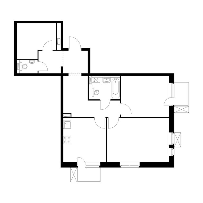2-BD Apartment Sale, 67.8 sq. m. at Salarevo Park, Salaryevskaya Street, 8к1, Moskovskiy Settlement, Moscow, Russia #1 2-BD Apartment Sale, 67.8 sq. m. at Salarevo Park, Salaryevskaya Street, 8к1, Moskovskiy Settlement, Moscow, Russia #1