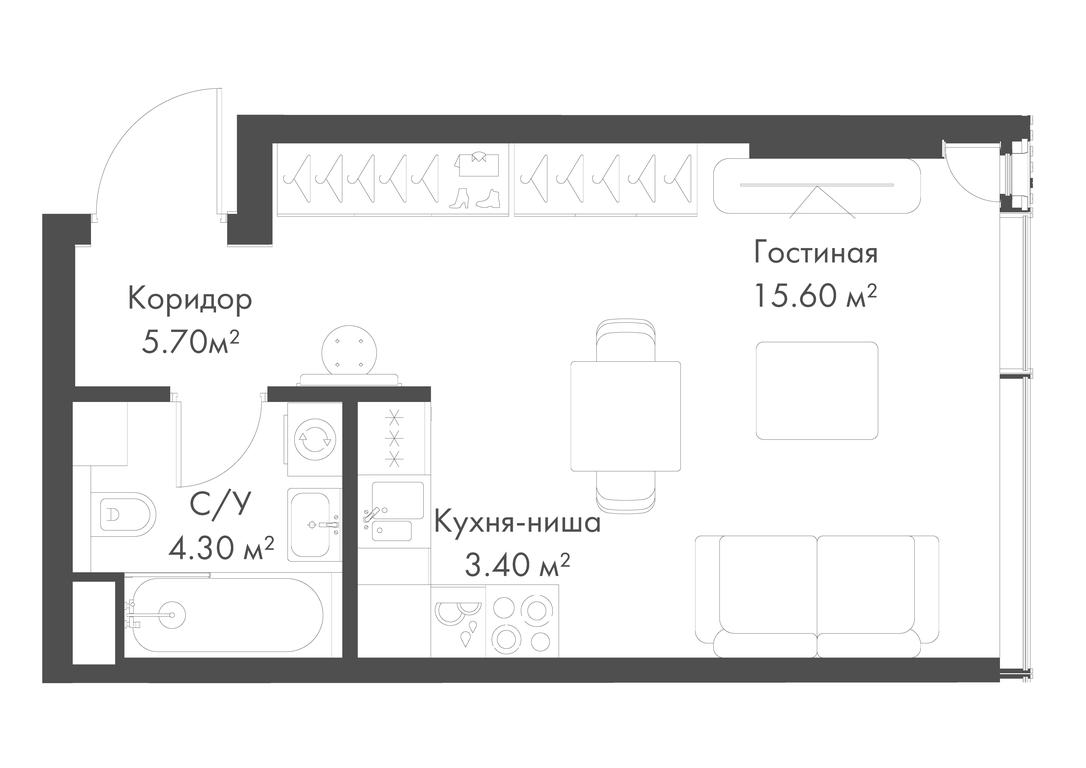 Apartment Sale, 29 sq. m. at Slava, Leningradskiy Avenue, 8с10, Moscow, Russia #1 Apartment Sale, 29 sq. m. at Slava, Leningradskiy Avenue, 8с10, Moscow, Russia #1