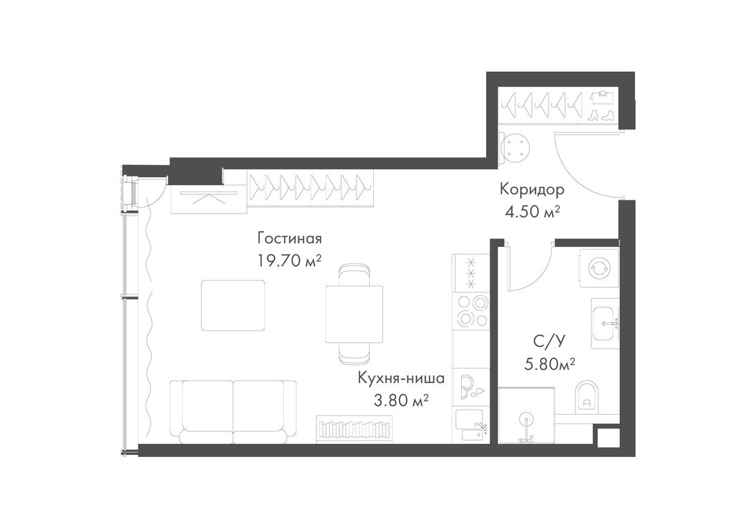 Apartment Sale, 33.8 sq. m. at Slava, Leningradskiy Avenue, 8с10, Moscow, Russia #1 Apartment Sale, 33.8 sq. m. at Slava, Leningradskiy Avenue, 8с10, Moscow, Russia #1