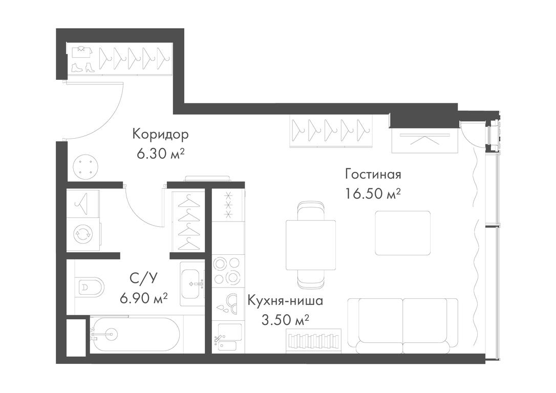 Apartment Sale, 33.2 sq. m. at Slava, Leningradskiy Avenue, 8с10, Moscow, Russia #1 Apartment Sale, 33.2 sq. m. at Slava, Leningradskiy Avenue, 8с10, Moscow, Russia #1